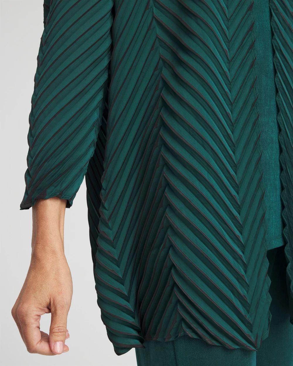 ジャケット W'S TRAVELER JACKET_Green color CHS_PLEATED